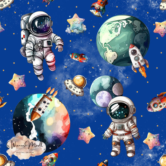 seamless repeat pattern -astronaut-non exclusiv pattern