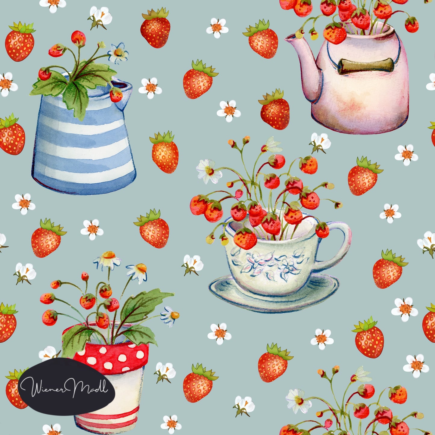 seamless repeat pattern- berry garden- exclusiv pattern