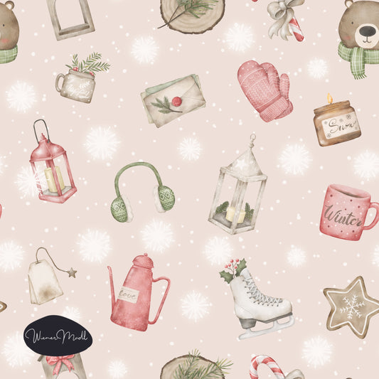 seamless repeat pattern- happy winter-exclusiv pattern