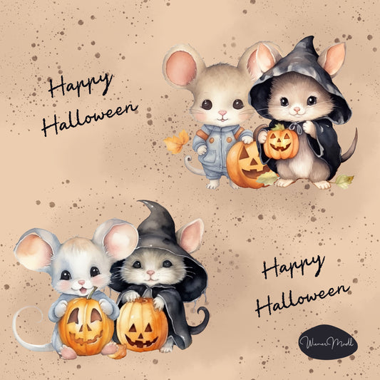 seamless repeat pattern- halloween mouse- exclusive pattern
