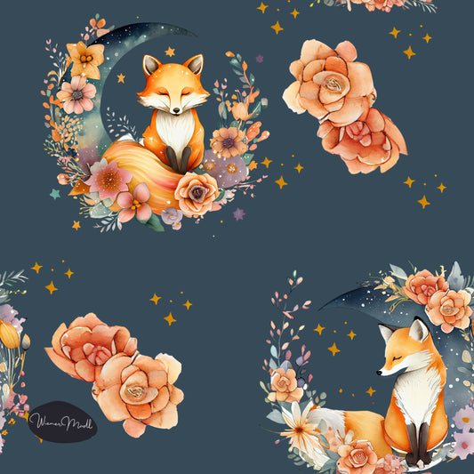 seamless repeat pattern- what does the fox say-exclusiv pattern
