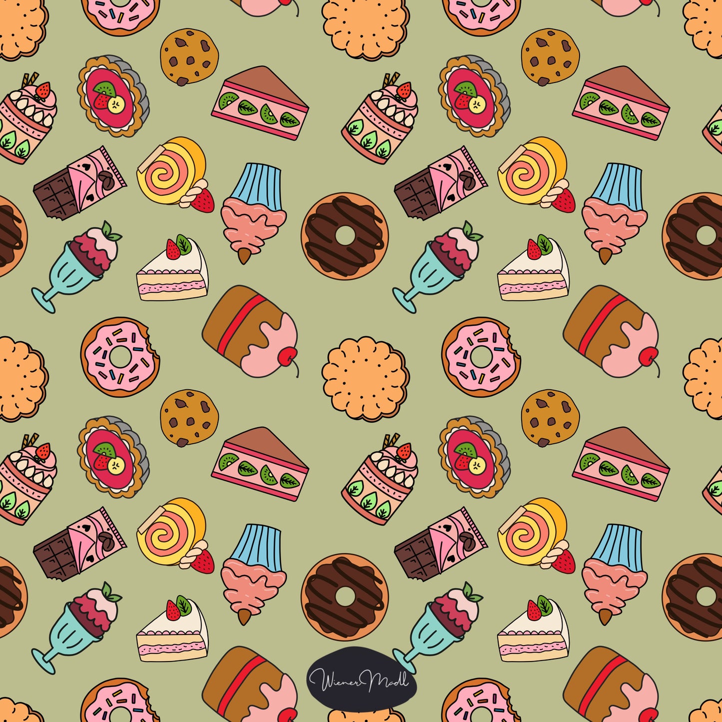 Yummi sweets-graphic design-exclusiv pattern