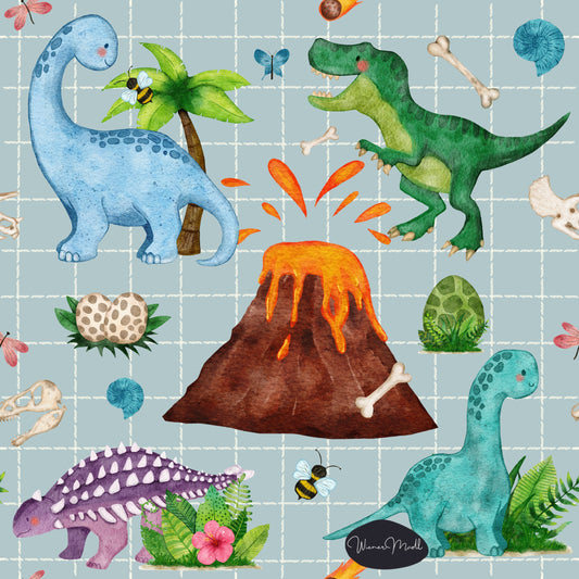 seamless repeat pattern- dinosaurs- exclusiv graphic design