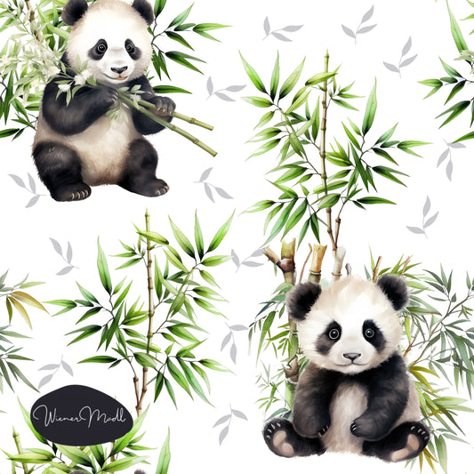 exclusiv seamless repeat pattern- panda love